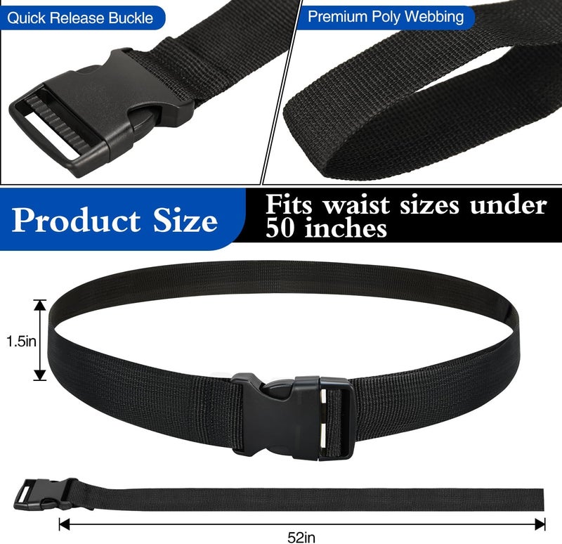 DkOvn 2 Pack Football Belts, 52 to 57 Inches Long, with Stainless Steel D Rings, for Youth, Adults - Image 4